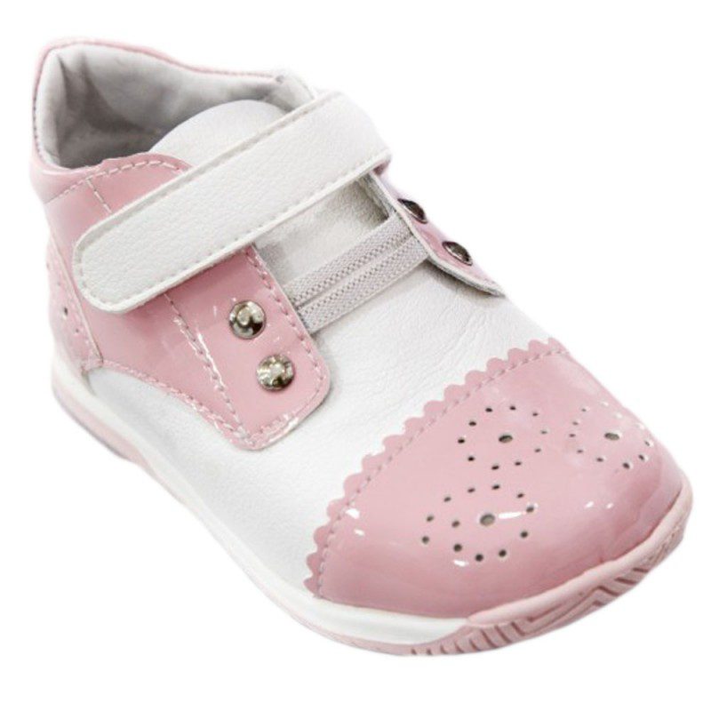 Pantofi fete alb/roz, marimea 26
