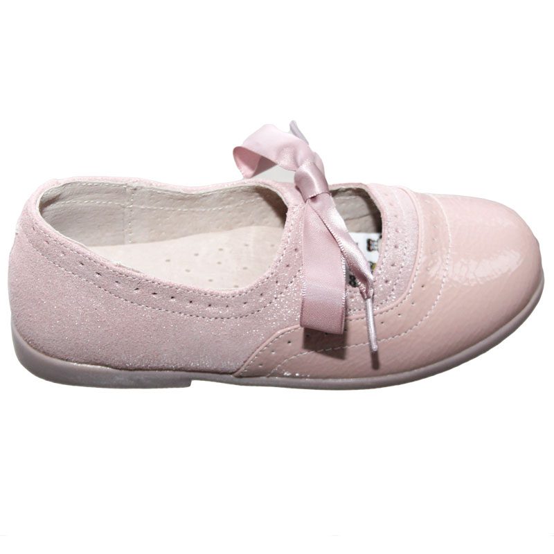 Pantofi copii roz nud din piele naturala 24-32