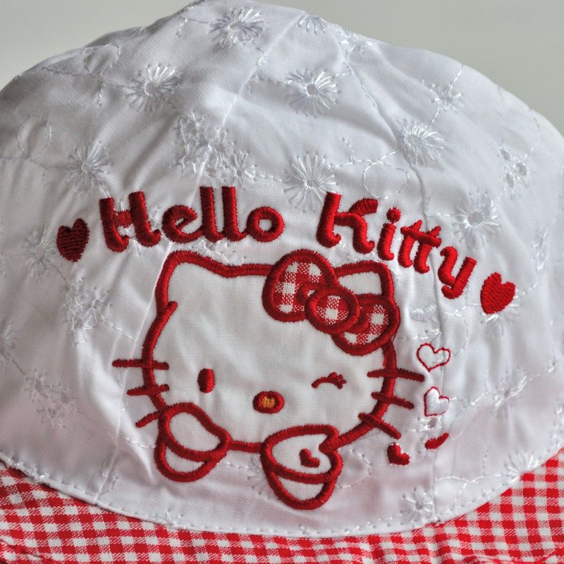 Palarie fetite Hello Kitty rosu