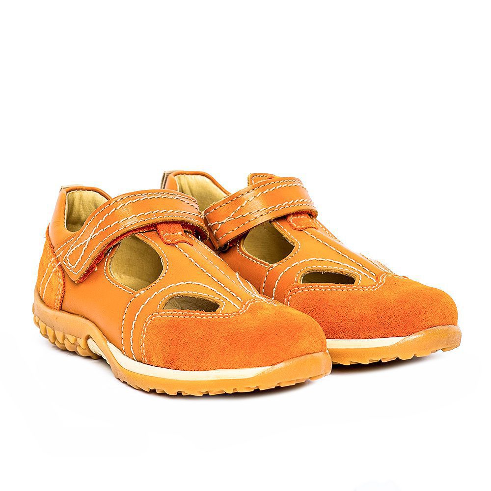 Sandale copii piele Pj Shoes 174 portocaliu