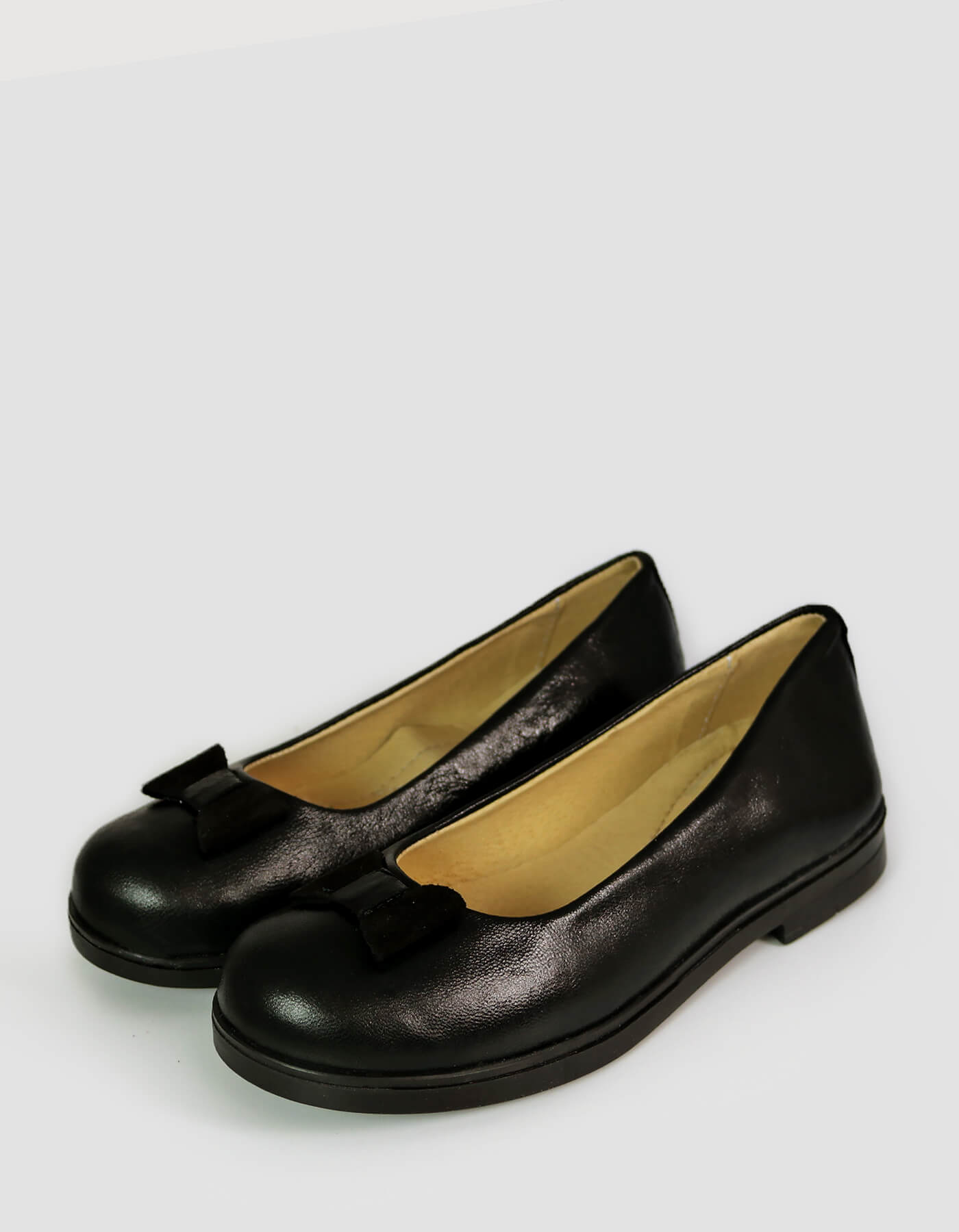 Pantofi fete pentru scoala din piele naturala negru/bordo