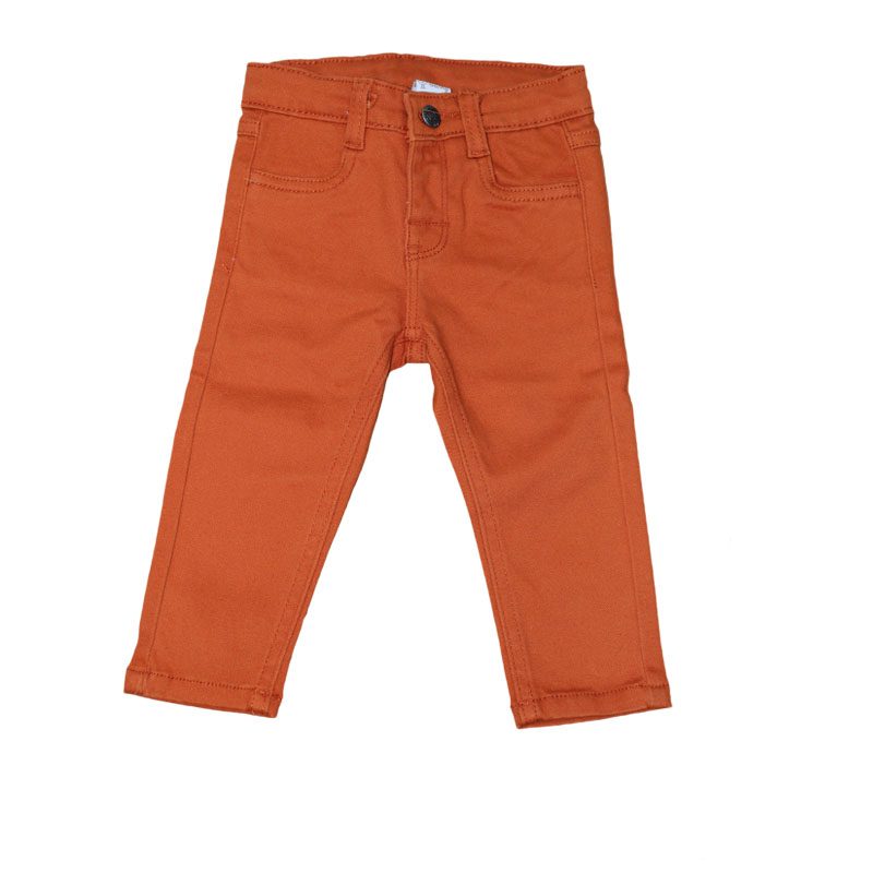 Pantaloni copii New Ness portocaliu inchis
