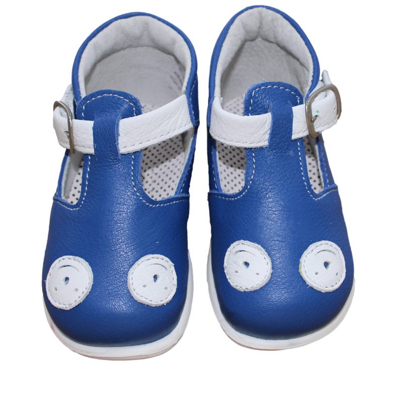 Pantofi casual pentru copii din piele naturala albastru TINO, marimi 20-23