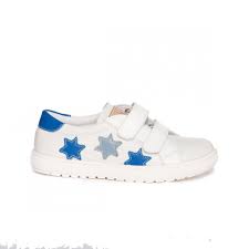 Tenisi copii Skate PJ Shoes alb blu