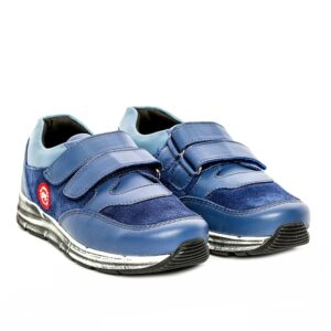 Tenisi din piele pentru copii Horia PJ Shoes Albastru 1200